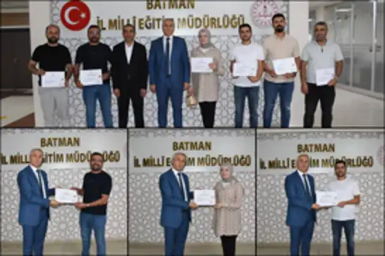 LGS tercih komisyonlarında görev alan öğretmenlere başarı belgeleri verildi