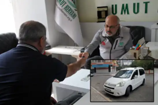 Diyarbakırlı hayırsever aracını Gazze'ye bağışladı