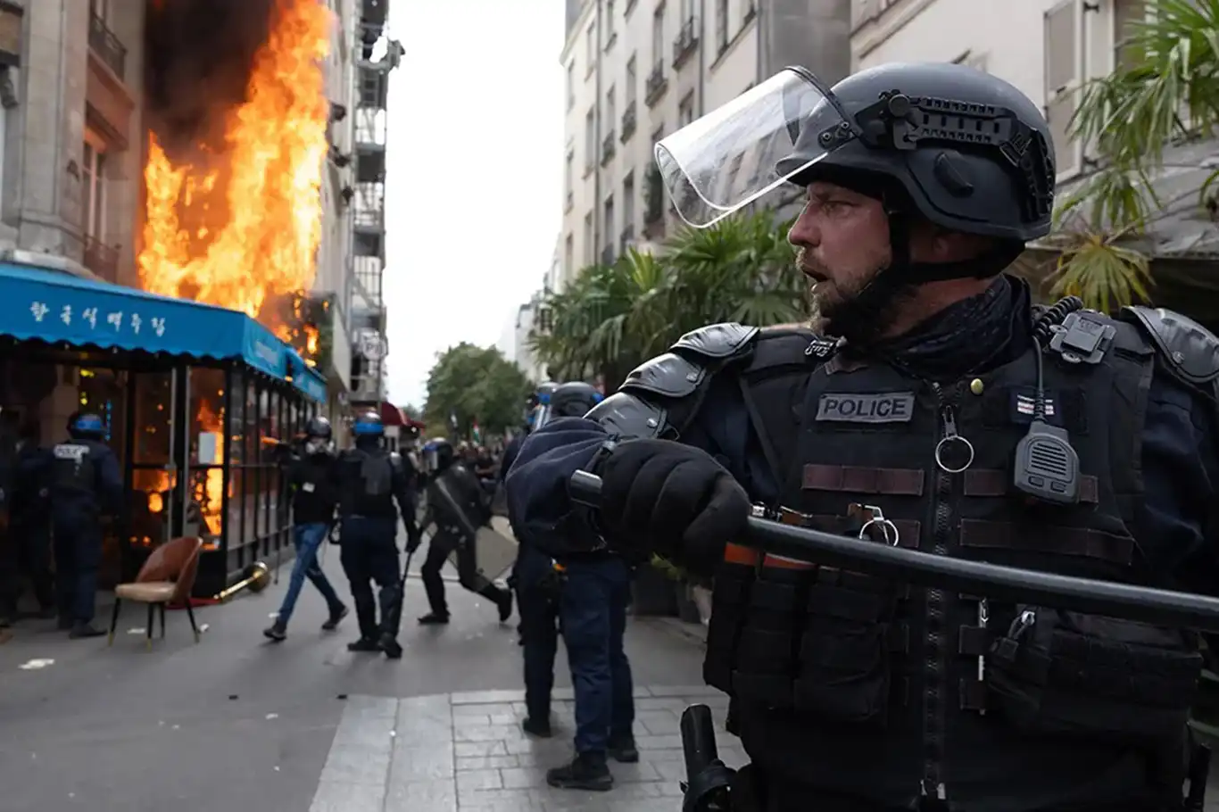 Fransa'daki protestolarda 110 kişi gözaltına alındı