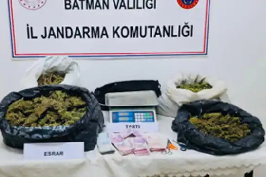 Batman'da uyuşturucu operasyonu: 6 kilo esrar ele geçirildi