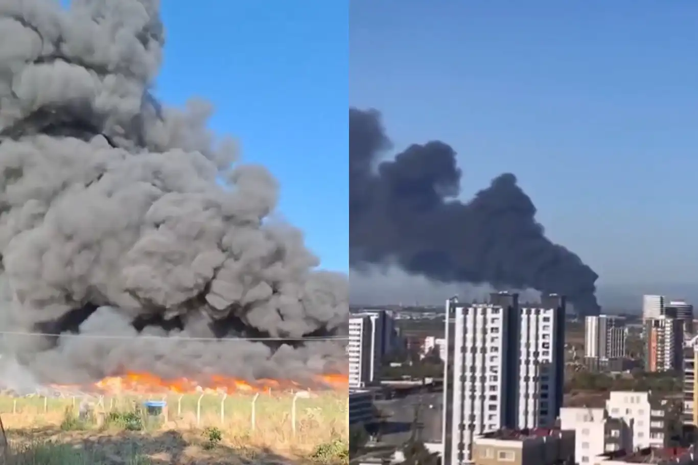 Adana'da geri dönüşüm fabrikasında yangın Adana'da geri dönüşüm fabrikasında yangın