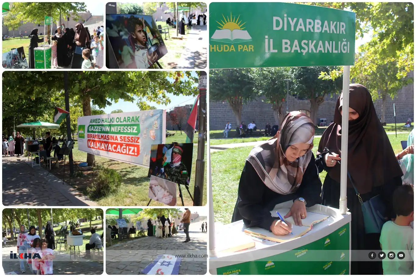 HÜDA PAR women holds Gaza solidarity art exhibition in Diyarbakır