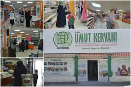 Umut Kervan'ından sosyal market alışveriş kartıyla Bursa'da yüzlerce aileye yardım