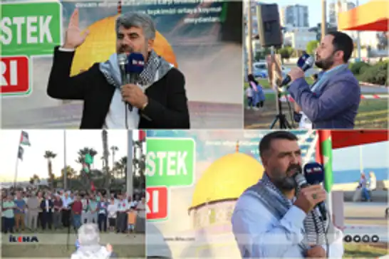 Hundreds rally in Mersin to support Global Sumud Flotilla