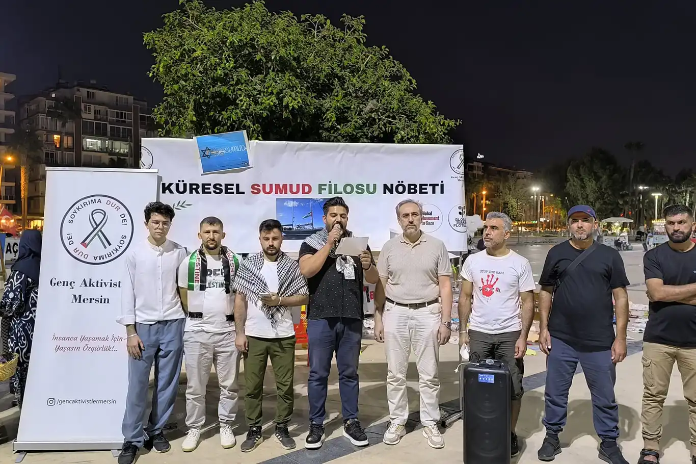 Genç aktivistlerden Küresel Sumud Filosu'na destek açıklaması