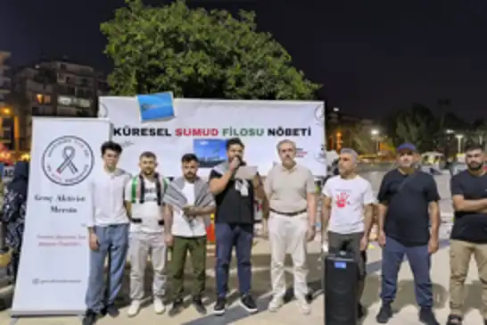 Genç aktivistlerden Küresel Sumud Filosu'na destek açıklaması