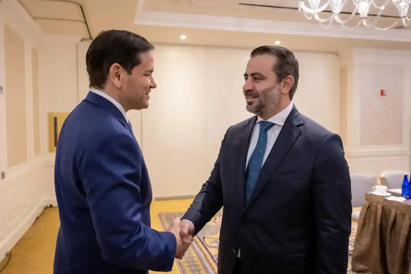 وزير الخارجية السوري الشيباني يلتقي نظيره الأمريكي روبيو