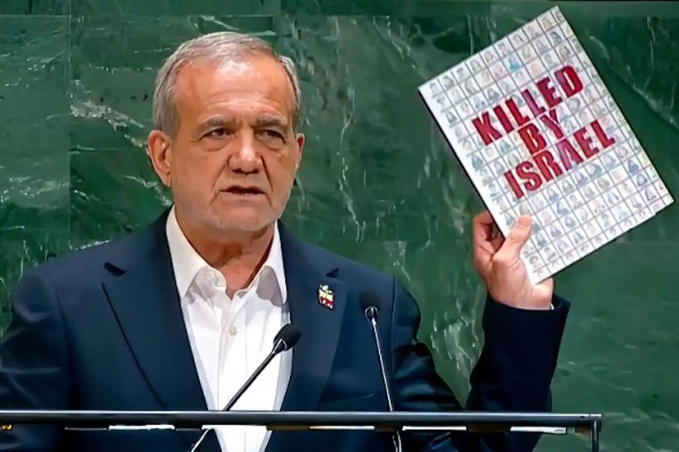 Iran’s President slams U.S.-Israel betrayal of diplomacy at UN
