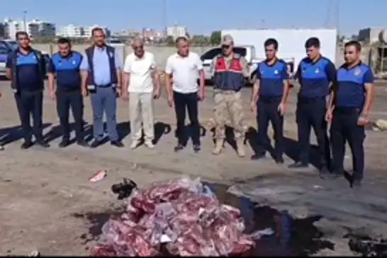 Şanlıurfa’da sağlıksız et denetimi: 250 kilo et imha edildi