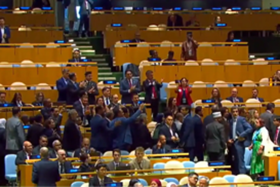 Diplomats stage mass walkout during Netanyahu speech to UN General Assembly