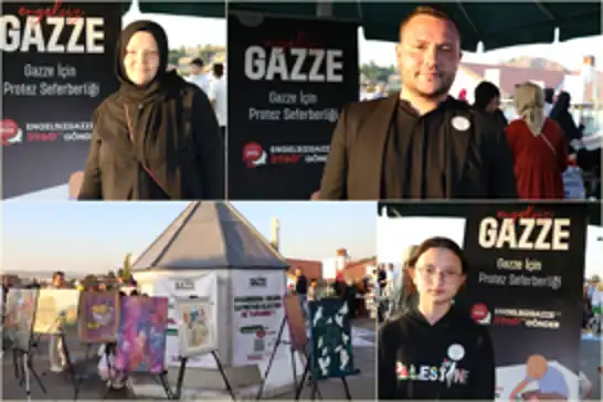 "Engelsiz Gazze" için sanatla dayanışma etkinliği düzenlendi