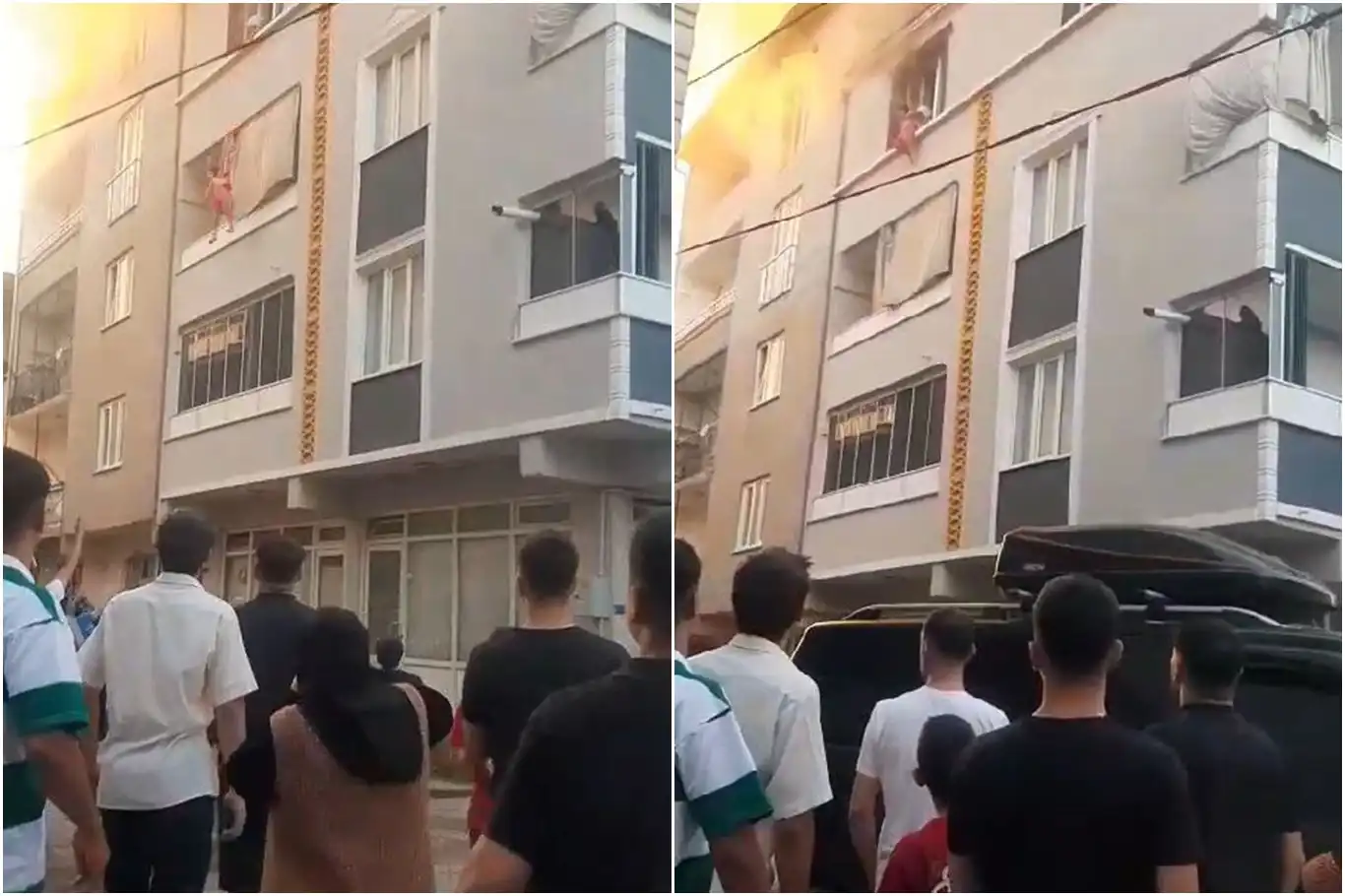 Bursa'da yangın: Yaşlı kadın ve torunu 3'üncü kattan atladılar (DÜZELTME) Bursa'da yangın: Yaşlı kadın ve torunu 3'üncü kattan atladılar (DÜZELTME)