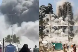 Rejîma îşxalker di weşana zindî ya televîzyonê de êrîşî Birca Muştehayê kir