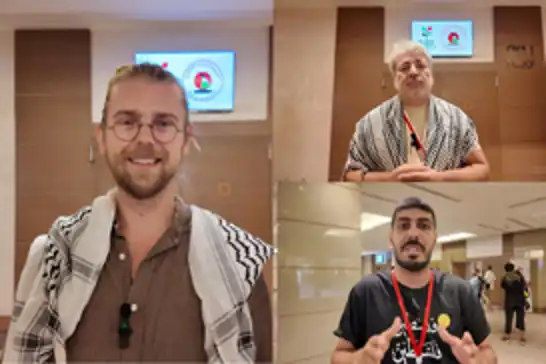 Sumud Filosu'na katılanlar: İşgalci siyonistlerin tehditleri bizi yıldırmayacak