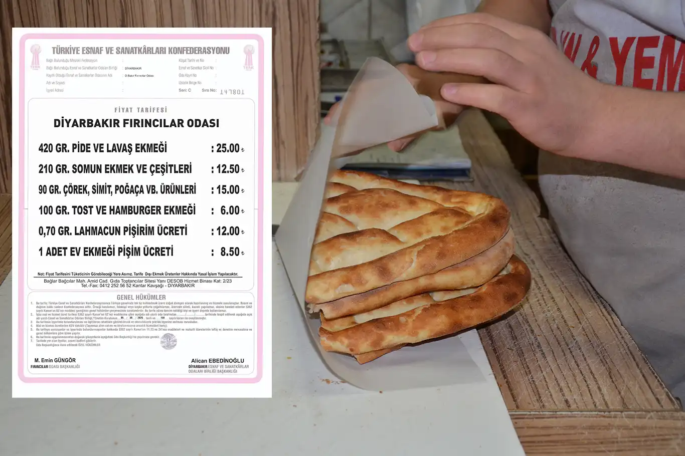 Diyarbakır'da ekmeğe yüzde 25 zam