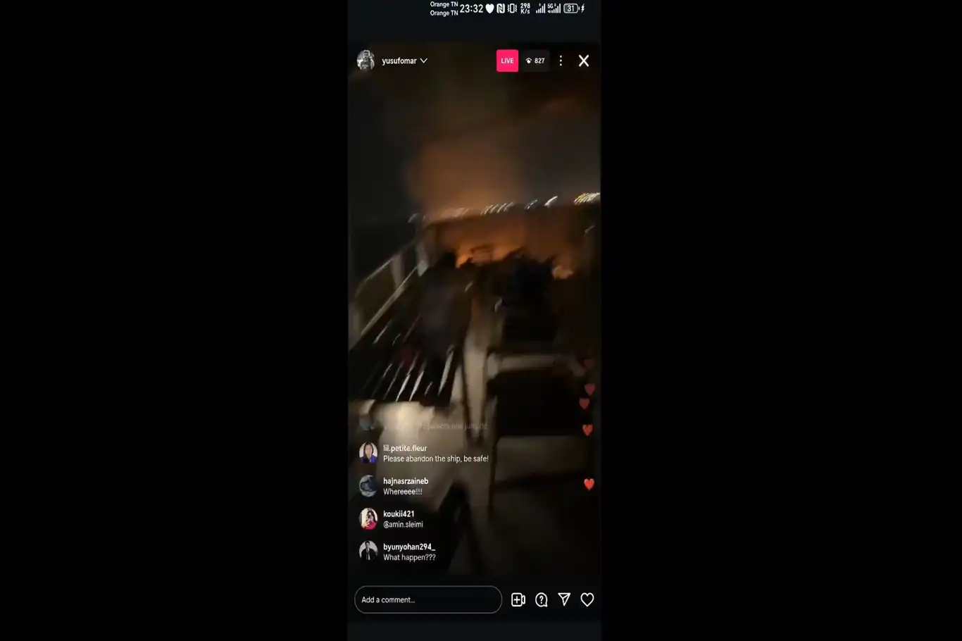 Canlı yayın sırasında gemiye silahlı İHA ile saldırı yapıldı Canlı yayın sırasında gemiye silahlı İHA ile saldırı yapıldı
