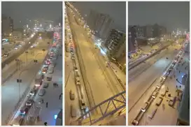 Batman'da kar trafiği felç etti: Ara sokaklar ulaşıma kapandı