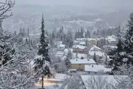Çamlıyayla'da yoğun kar yağışı etkili oldu