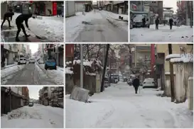 Batman'da mahalle araları kardan geçilmiyor: Hayat durma noktasında