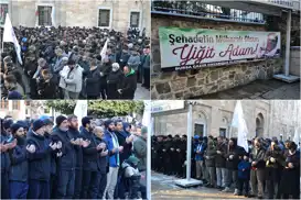 Şehit Ebu Ubeyde ve diğer Kassam komutanları için Bursa’da gıyabi cenaze namazı kılındı