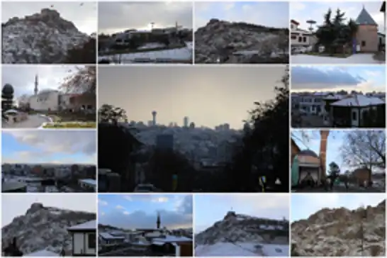 Ankara’da yeni yılın ilk gününde kar manzaraları