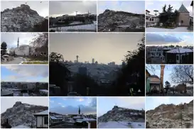 Ankara’da yeni yılın ilk gününde kar manzaraları