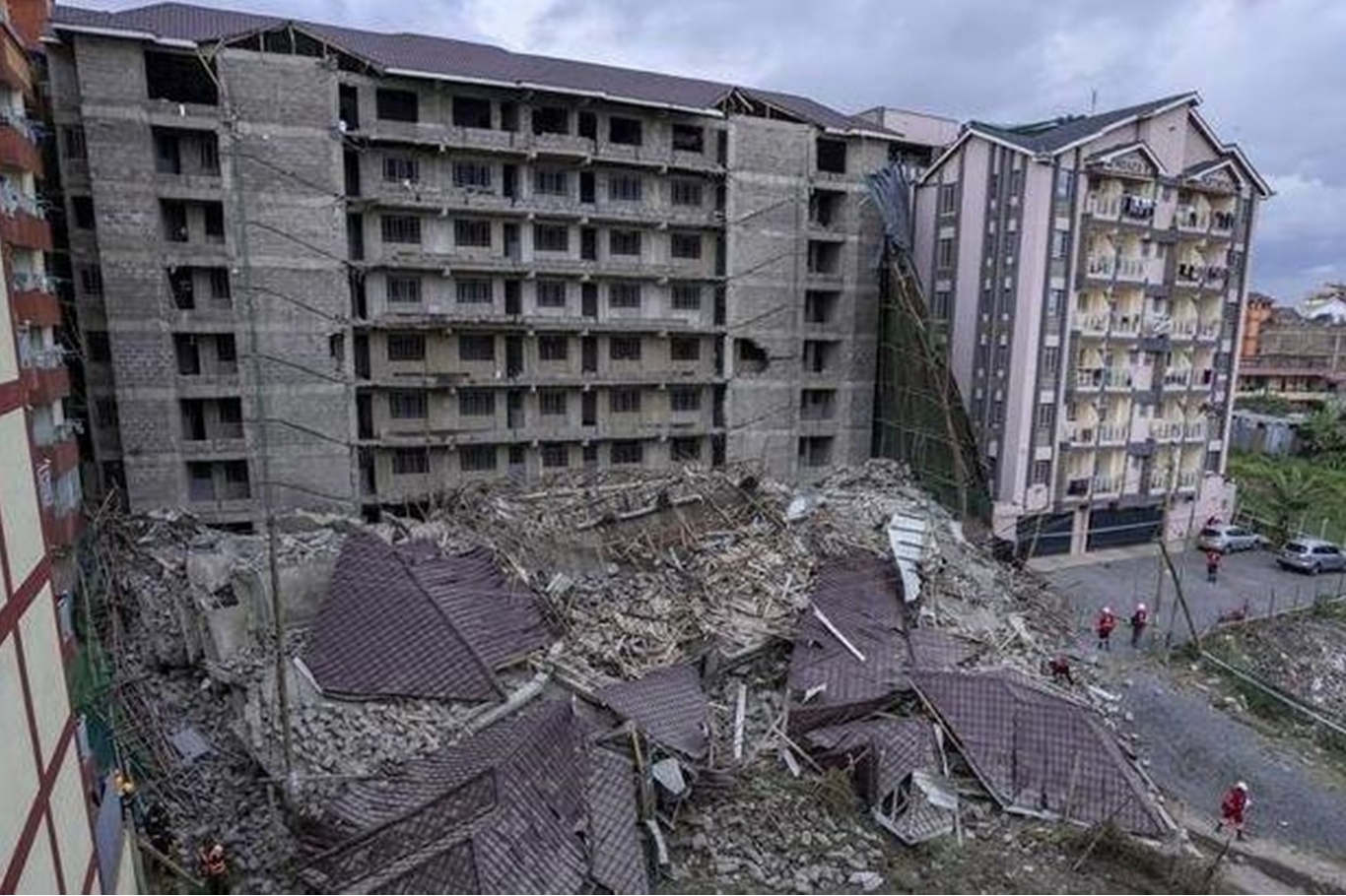 16-storey building under construction collapses in Nairobi