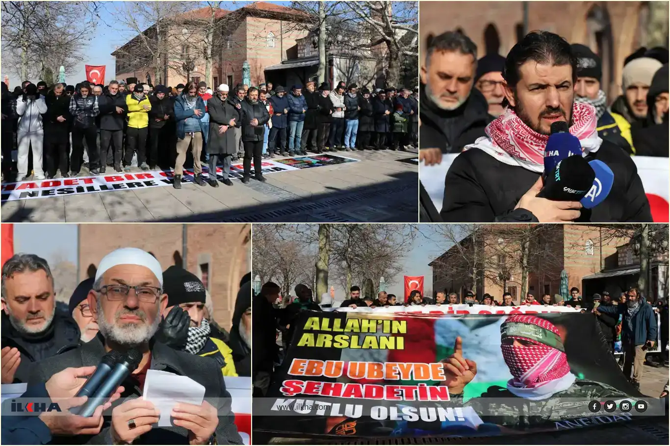 أنقرة..إقامة صلاة الغائب على القادة الشهداء من كتائب القسام