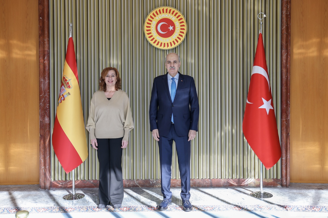 TBMM Başkanı Kurtulmuş, İspanya Temsilciler Meclisi Başkanı Armengol ile ortak basın toplantısı