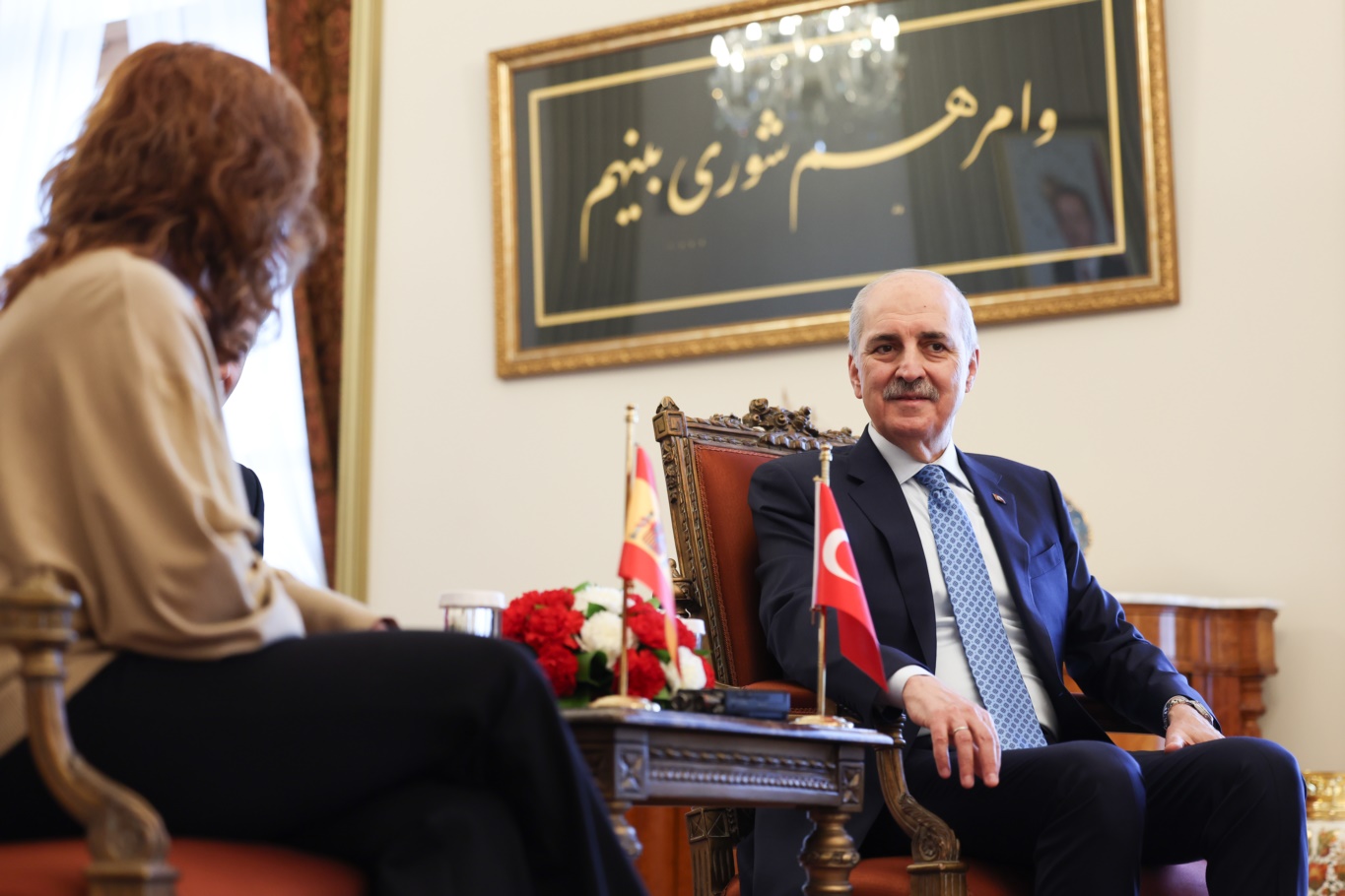 TBMM Başkanı Kurtulmuş, İspanya Temsilciler Meclisi Başkanı Armengol ile ortak basın toplantısı