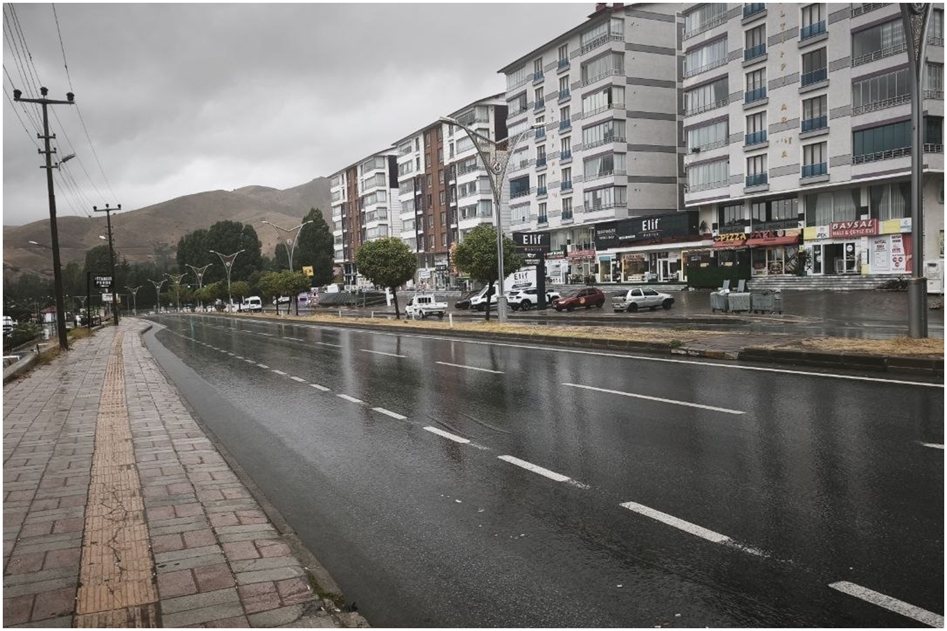 Bitlis’te sağanak yağış etkili oldu