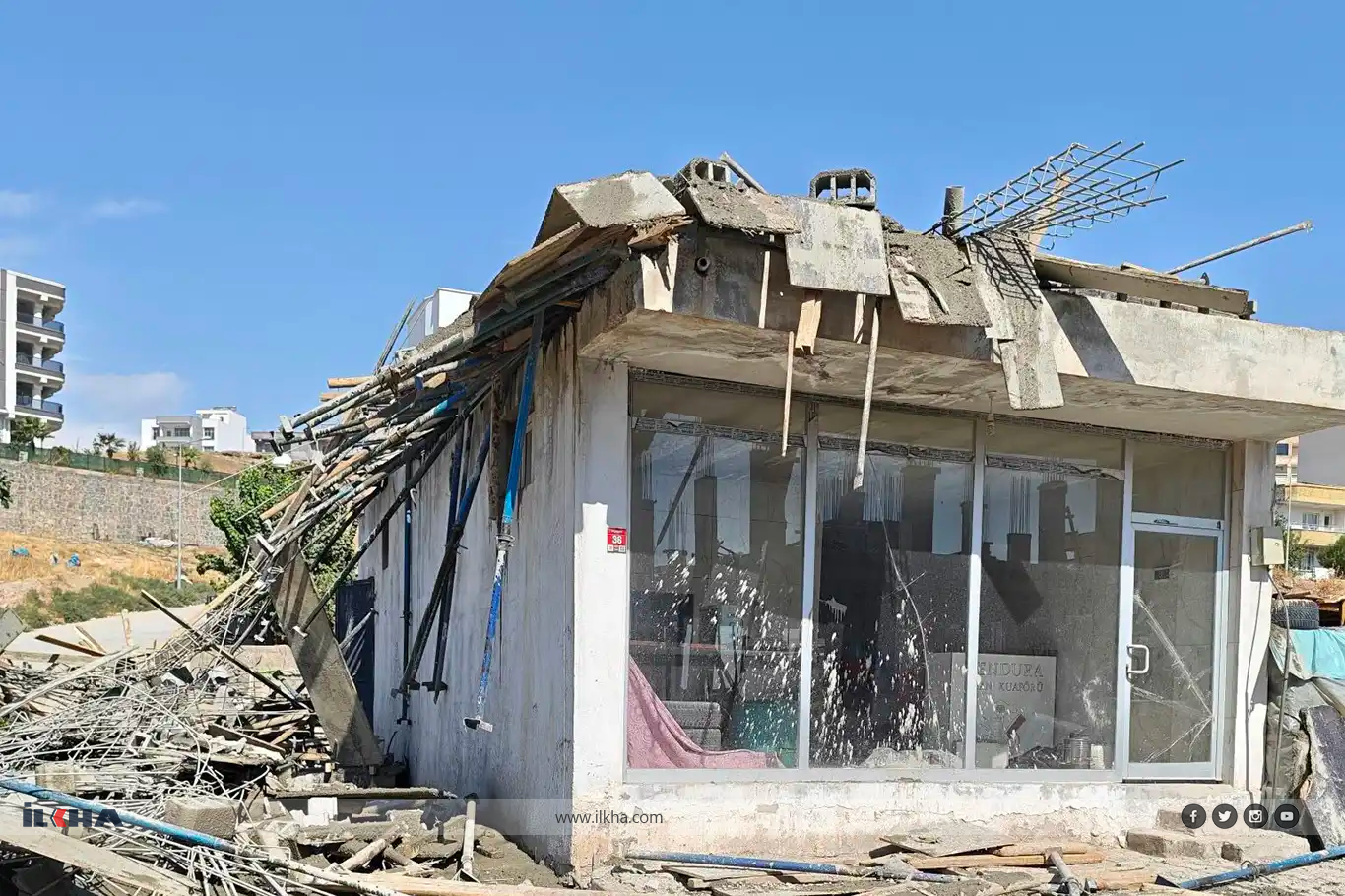 Li Cizîrê înşaet hilweşîya: 5 birîndar