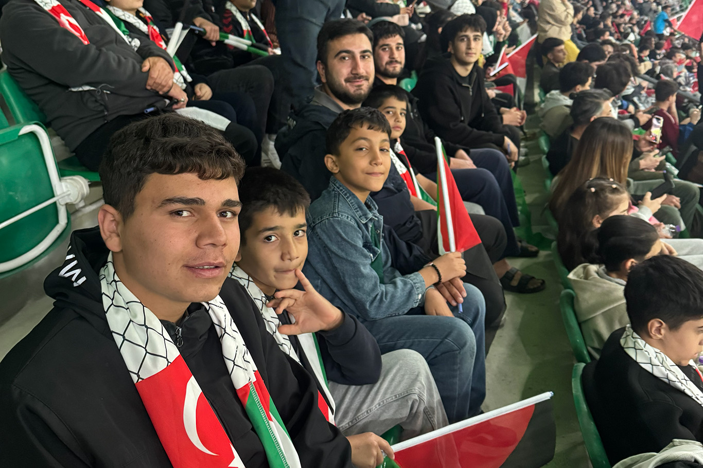 Konya’da Filistin dayanışması: Konyaspor-Filistin maçında 89.59’da anlamlı duruş