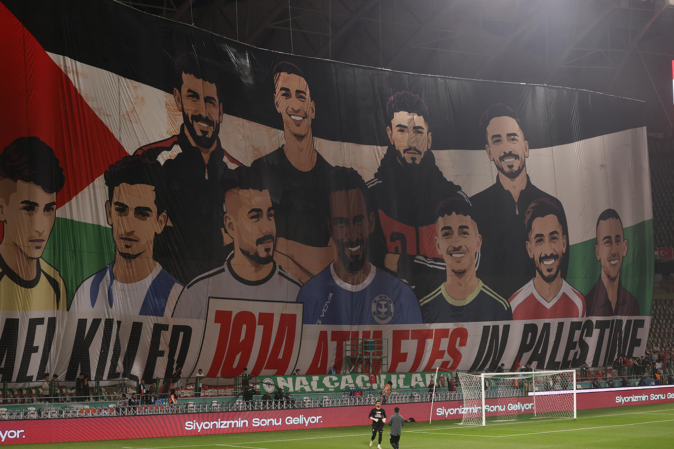 Konya’da Filistin dayanışması: Konyaspor-Filistin maçında 89.59’da anlamlı duruş