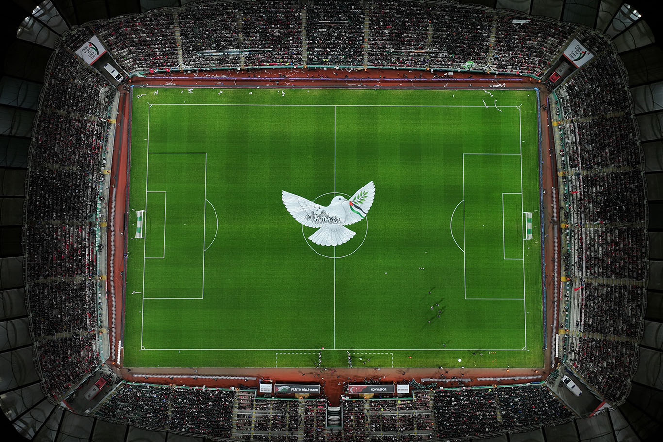 Konya’da Filistin dayanışması: Konyaspor-Filistin maçında 89.59’da anlamlı duruş