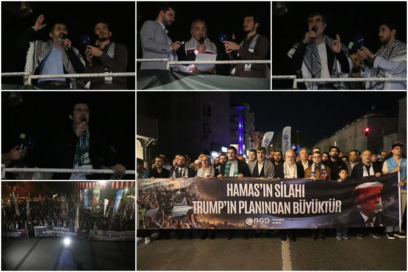 Aksa Tufanı'nın 3'üncü yıl dönümünde Peygamber Sevdalıları ve AGD'den ortak yürüyüş
