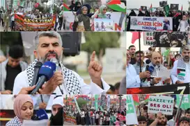 Mersin'den Gazze için ortak çağrı: Kınamayın, yaptırım uygulayın