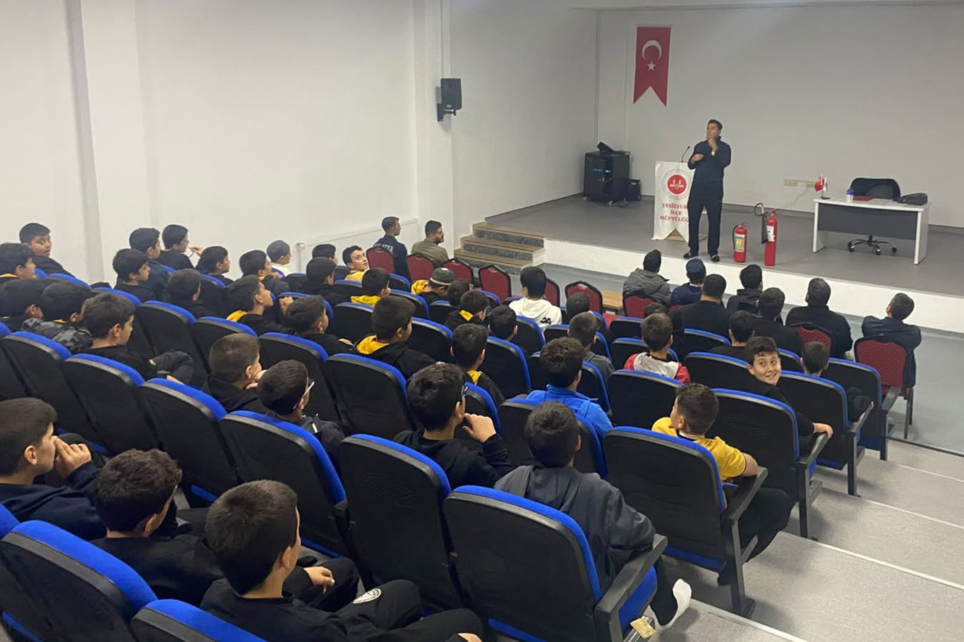 Malatya'da Kur'an kurslarında yangın farkındalık eğitimi verildi