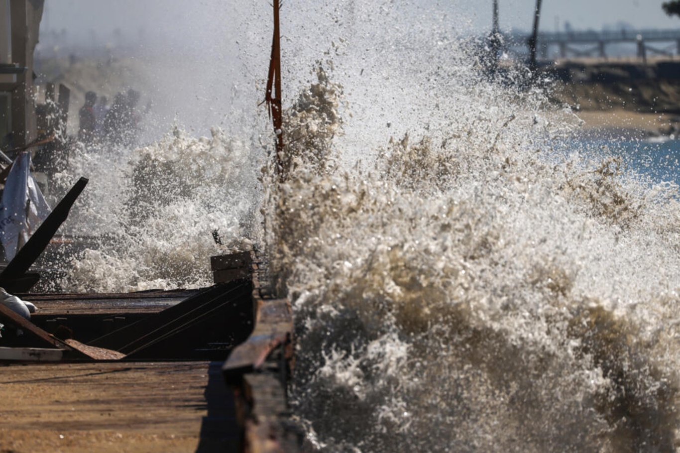 Tropical Storm Rachel batters California with destructive waves and coastal flooding