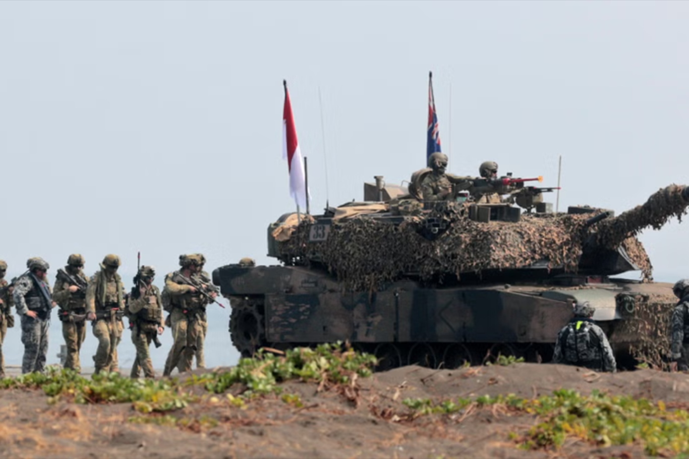 Indonesia and Australia launch joint military exercise in East Java