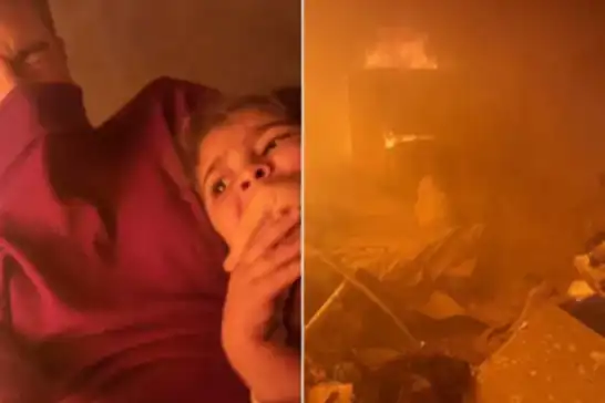 Gazze'de 3 yaşındaki Meryem alevlerin arasından kurtarıldı: Annesi şehit oldu