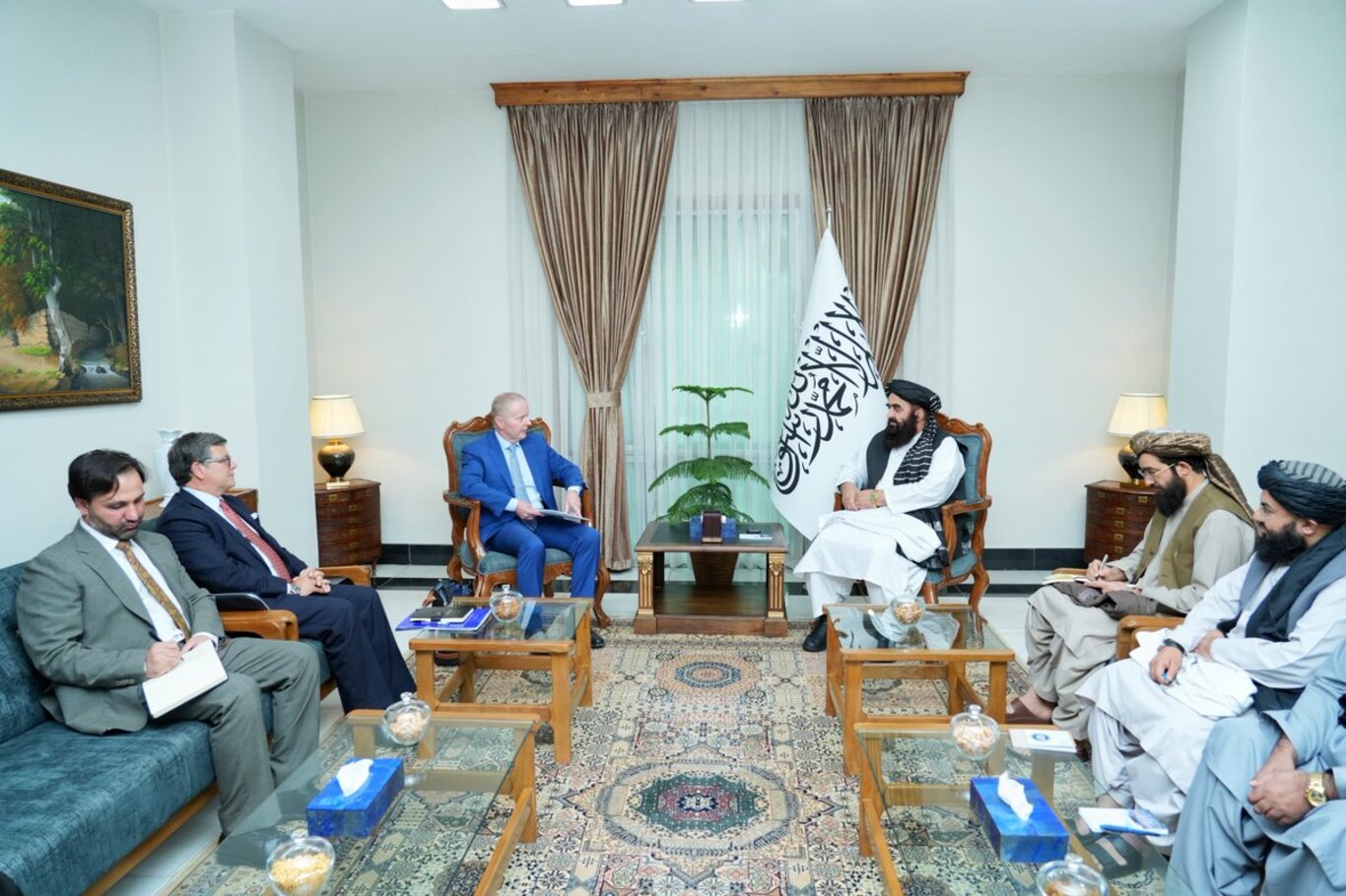 EU envoy meets Afghan foreign minister to discuss security, counter-narcotics cooperation