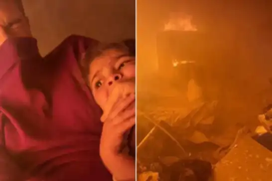 Three-year-old girl rescued from flames after Israeli occupation strike martyrs her mother in Gaza