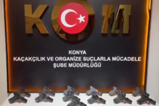 Konya’da 163 ruhsatsız tabanca ele geçirildi: 5 tutuklama
