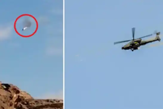 Ensarullah, Suudi Arabistan'a ait Apache tipi helikopteri düşürdü