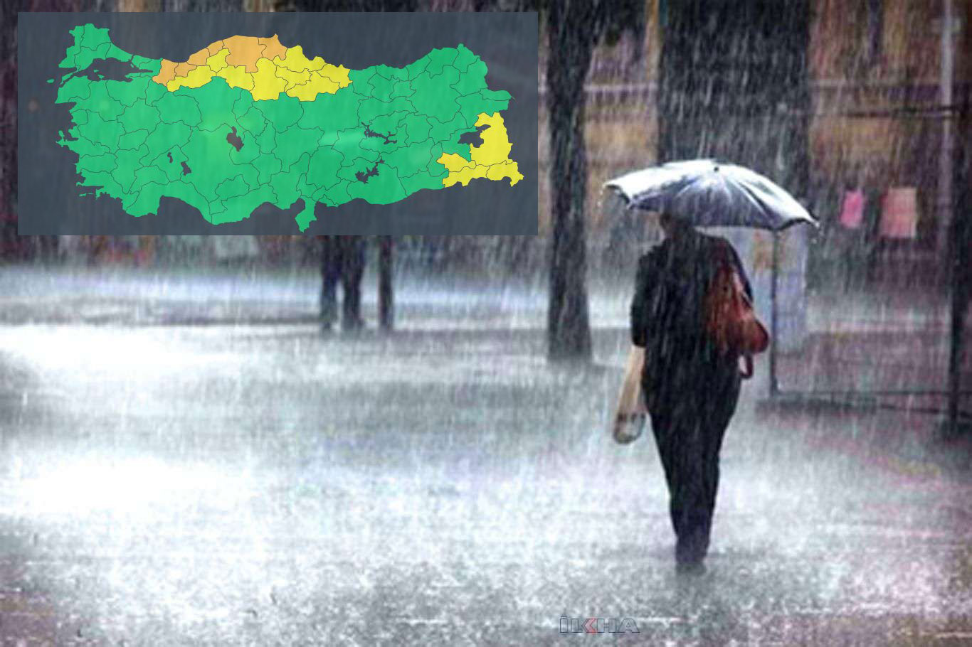 5 ile turuncu, 13 ile sarı kodlu alarm