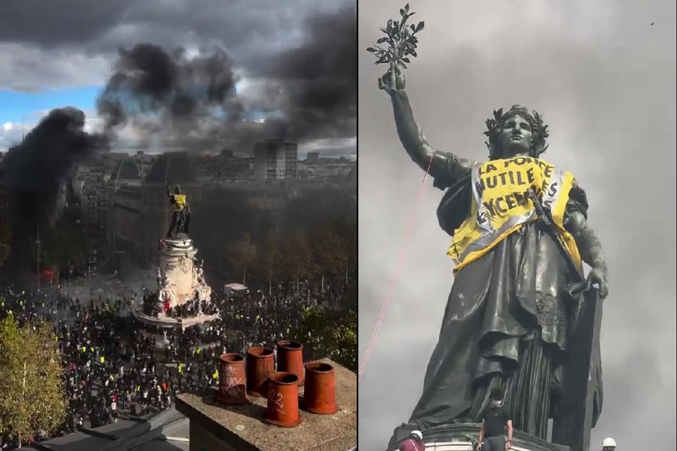 Fransa'da protestolar şiddetlendi