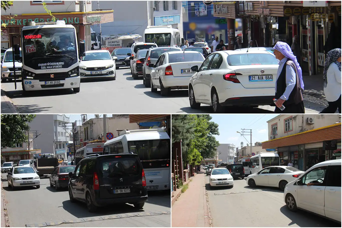 Ergani'de trafik sorununa pratik çözüm: Botanik Park 2 metre geri çekilsin