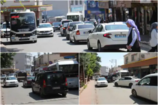 Ergani'de trafik sorununa pratik çözüm: Botanik Park 2 metre geri çekilsin