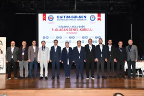 Eğitim Bir-Sen İstanbul 4 No'lu Şube Başkanı Duran güven tazeledi